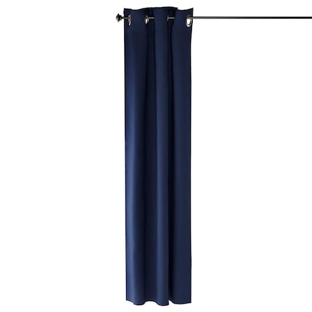 Furinno Collins Blackout Curtain, 42 x 84 in. - 1 Panel - Dark Blue FC66002DBL